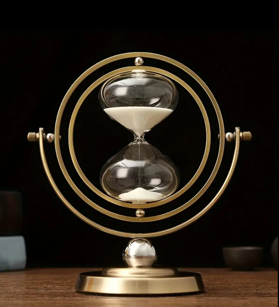 Iron Rotating Hourglass