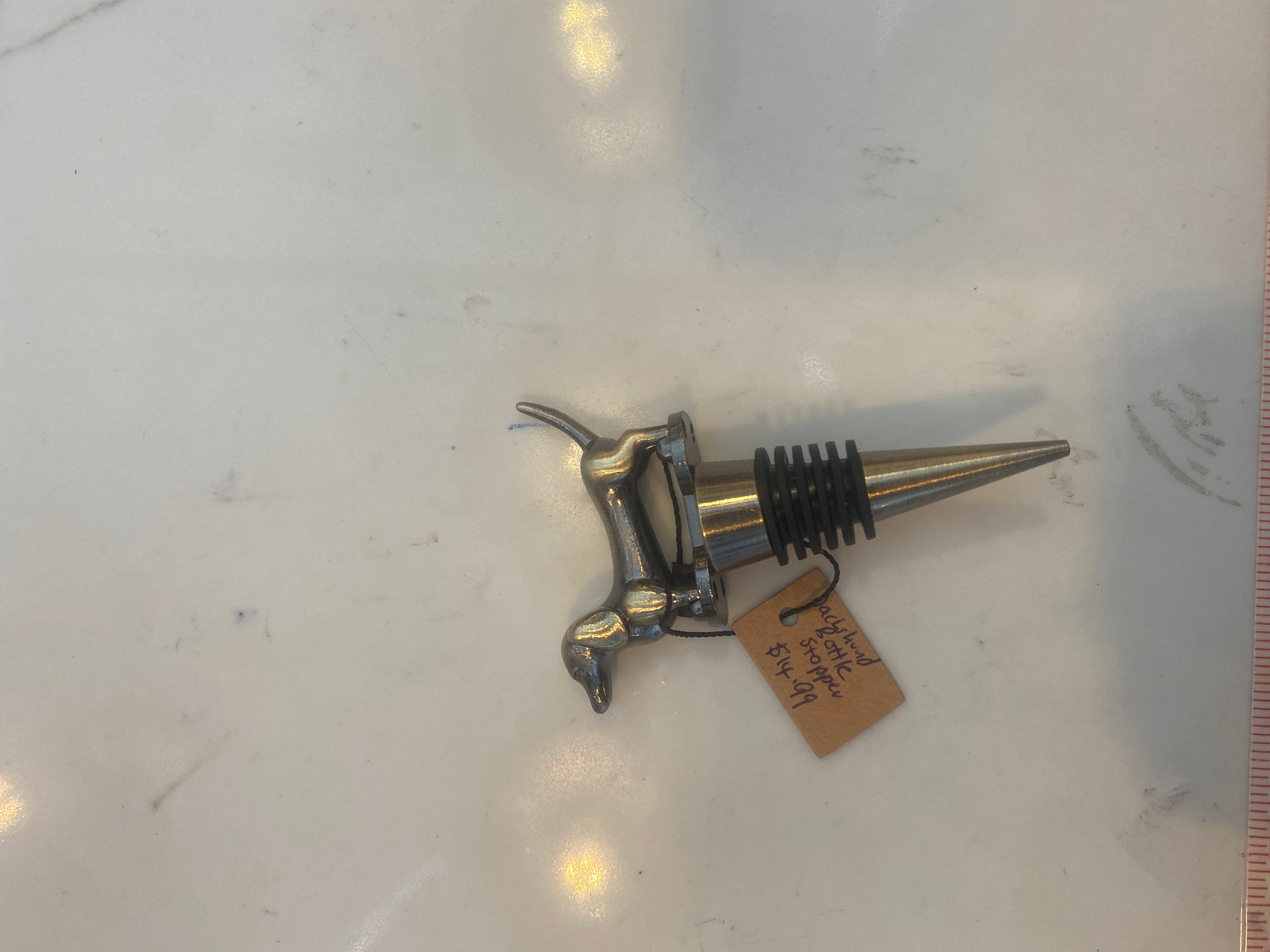 Dachshund bottle stopper