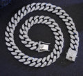 Collier chaîne en argent Diamonte pour chien ou chat