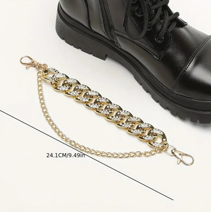 Gold Boot Shoe Chains