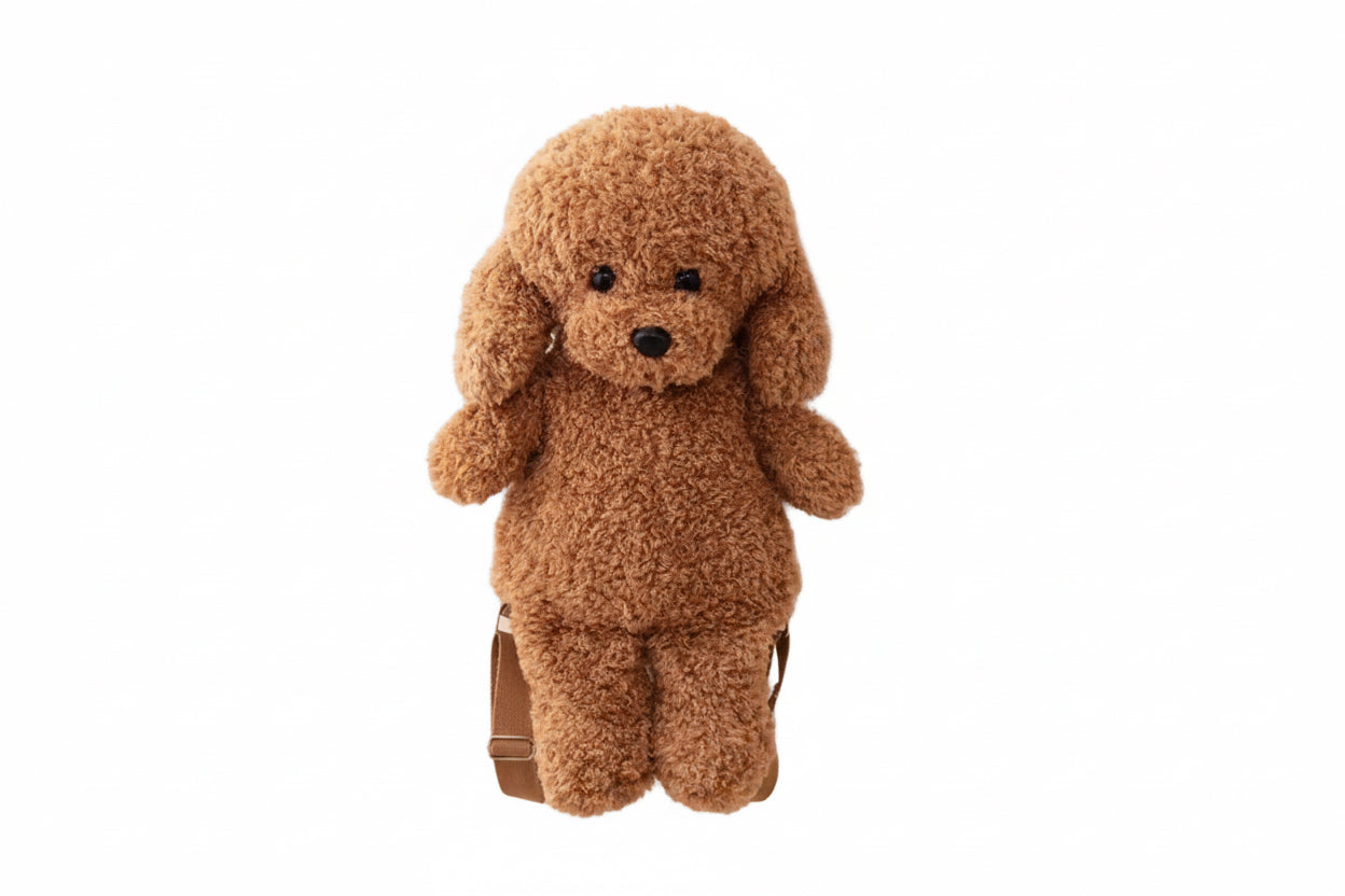 Plush Dog Backpack