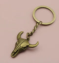 Bull Skull Keychain