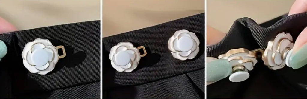 Pinces à broche pour vêtements fleuris