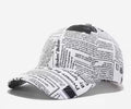Newspaper print cap