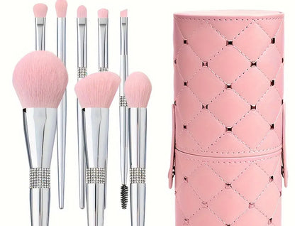 Make-up brushes in Quilted case