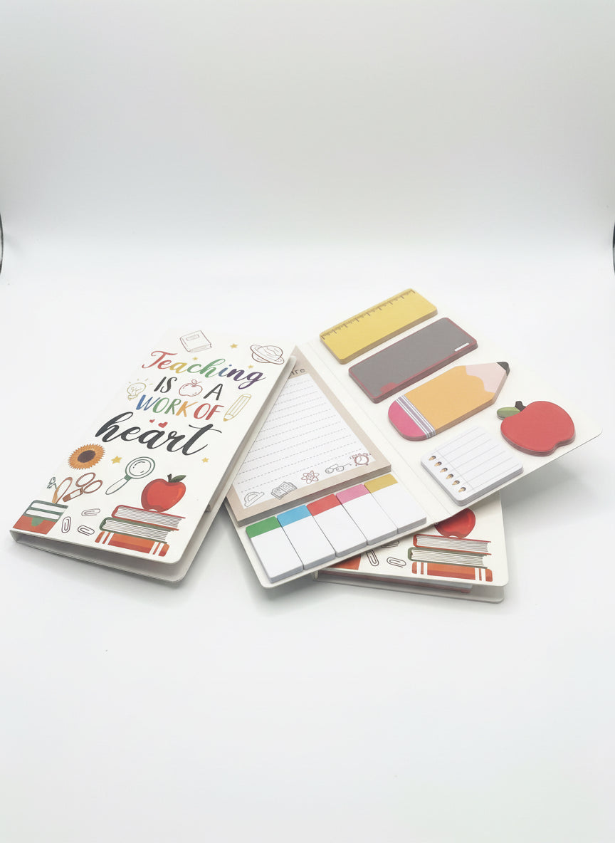 Teaching is a work of Heart - sticky note set