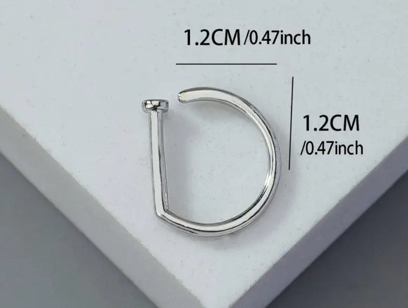 Anneau de nez simple à clipser