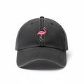 Embroidered Flamingo Cap