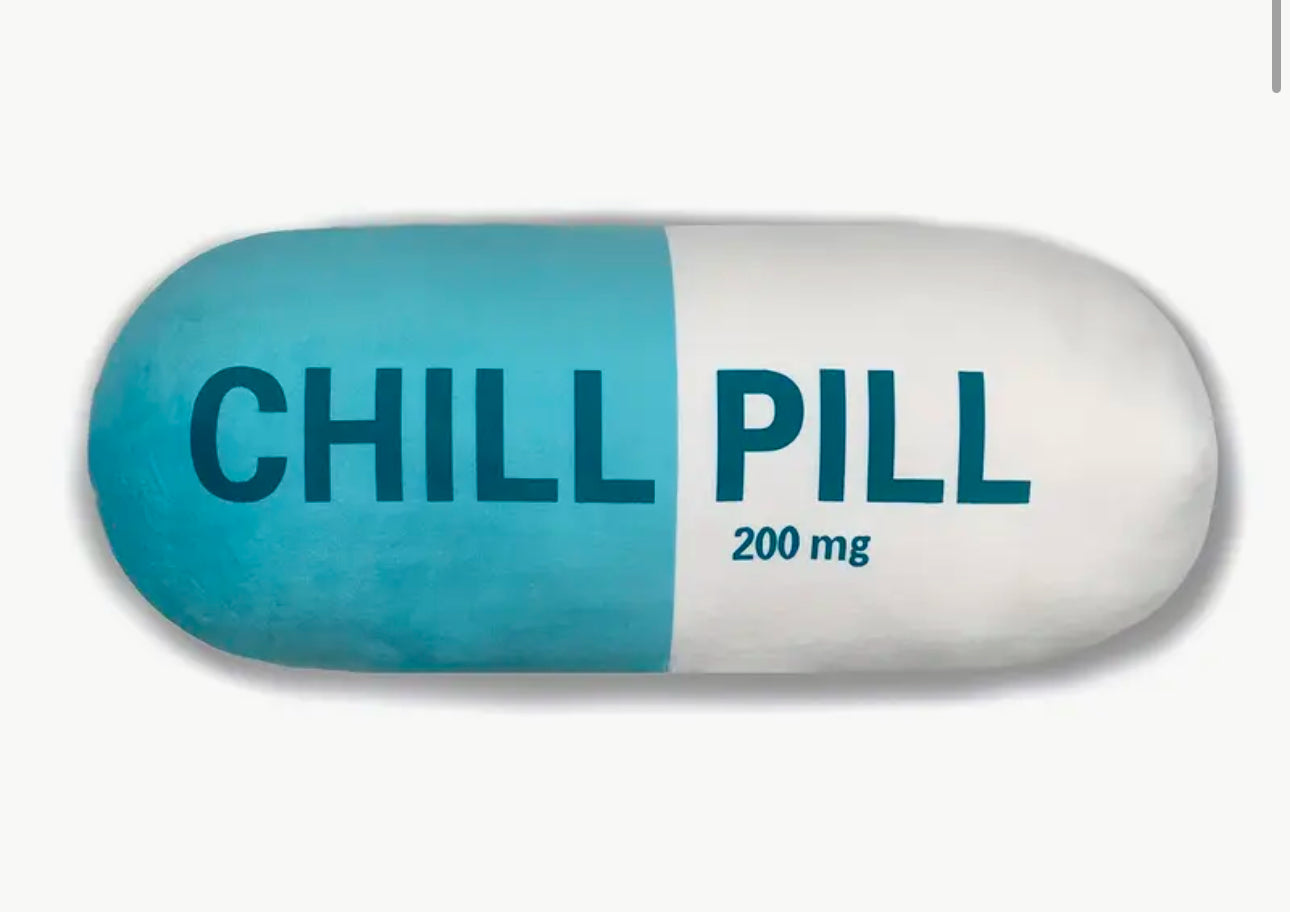 Chill Pill Cushion ( Blue)