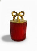 Scented Candle with Gold Bow lid