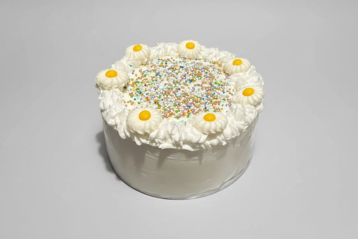 6-inch Single Layer Vanilla Cake- GF, DF
