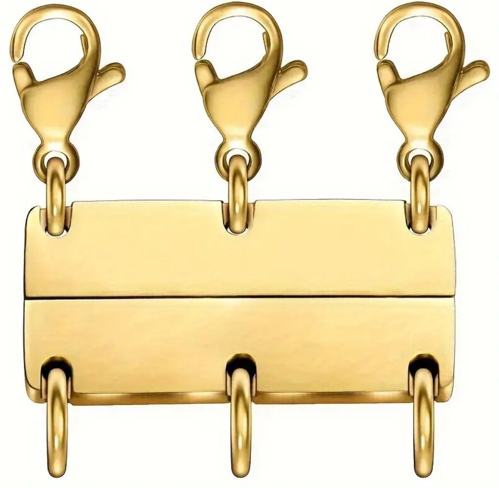 Fermoir magnétique à trois colliers