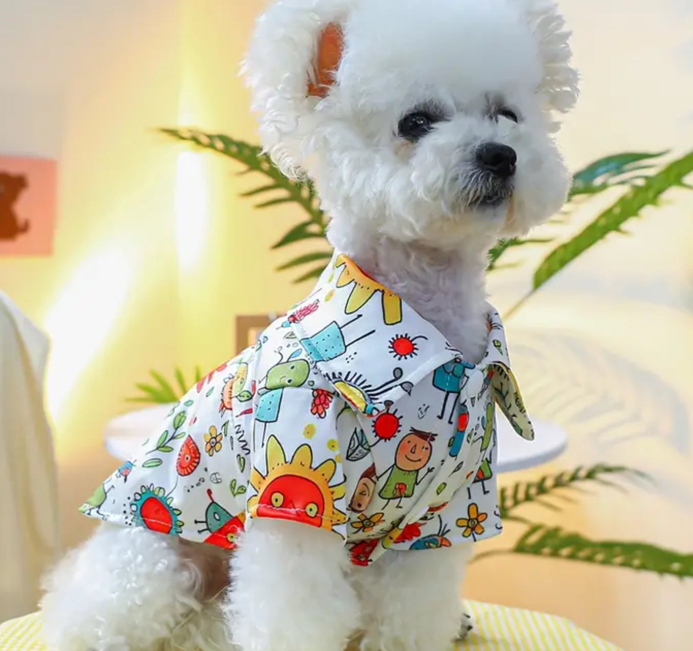 Comic Collared Pet Shirt