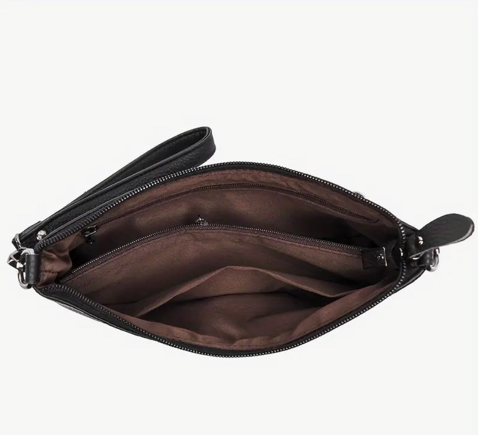 Black Leather Medusa bag