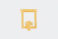 Framed Vase Brooch or Pendant (Gold)
