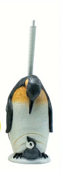 Brosse de toilette Pingouins en résine