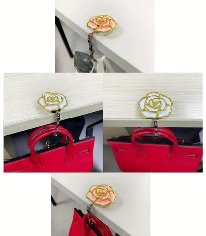 Rose tabletop bag hook