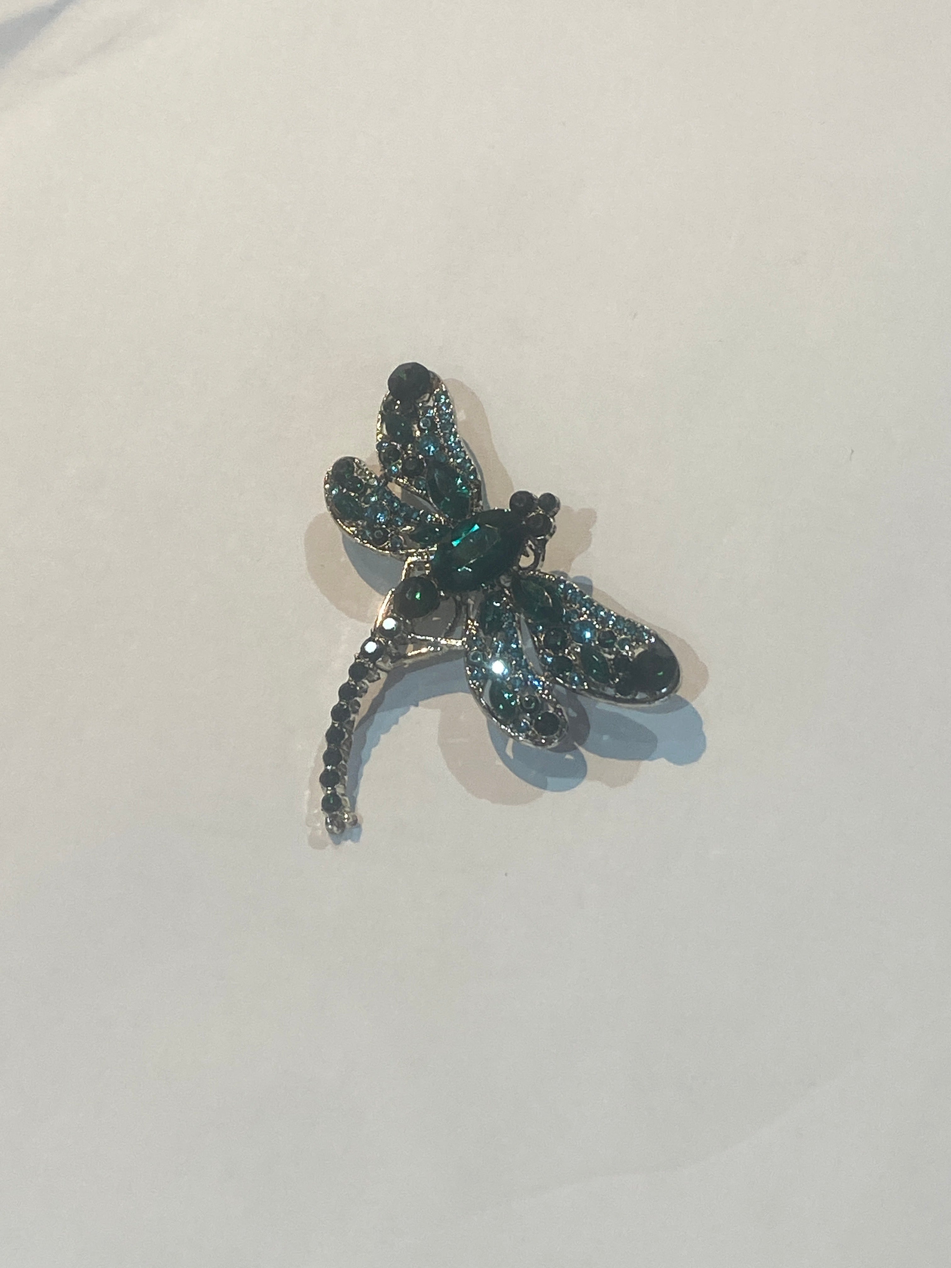 Big Green Dragonfly Brooch