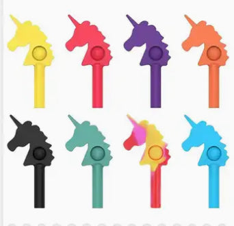 Silicone Fidget Unicorn Pen Top