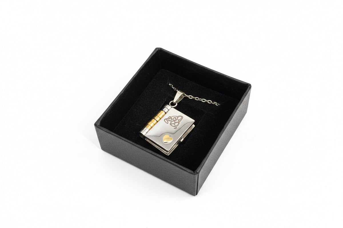 Granddaughter Book Necklace in Gift Box