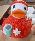 Canard en caoutchouc d'hiver 8 cm