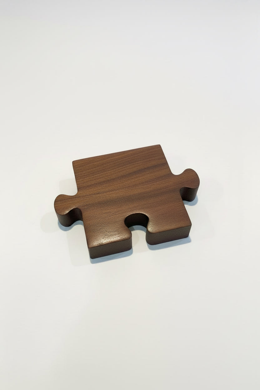 Puzzle piece coaster (set of 4)