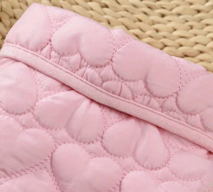 Hot Pink quilt embossed coat