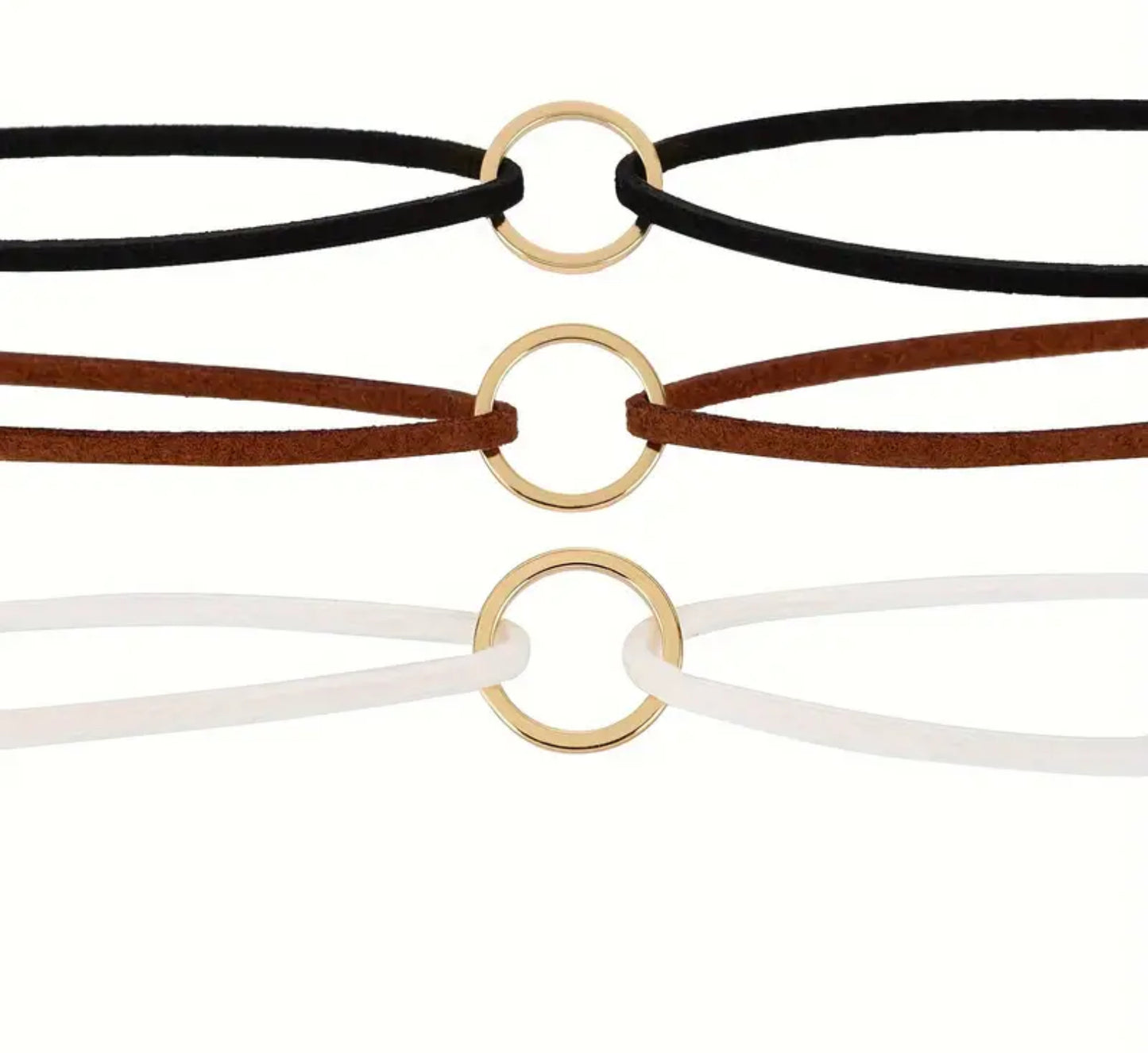 Ring Double-Strand Choker necklace