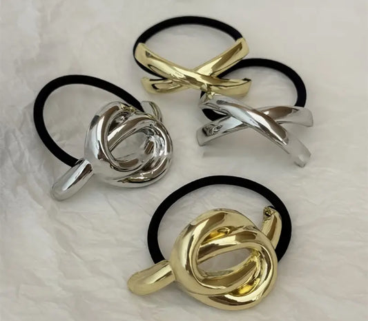 Metal hair tie