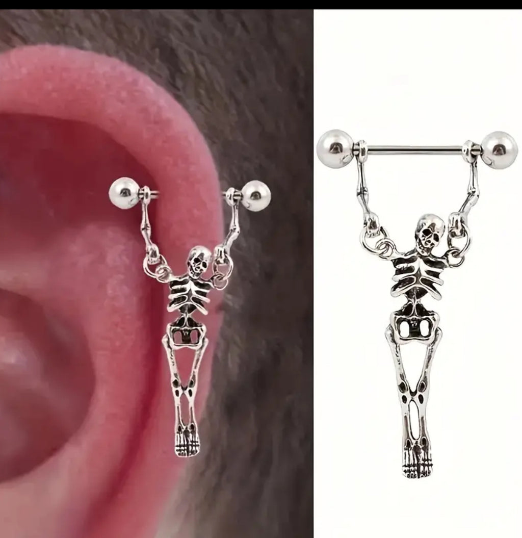 Piercing squelette en acier inoxydable