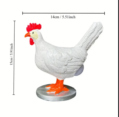 White Chicken Laying Egg Lamp