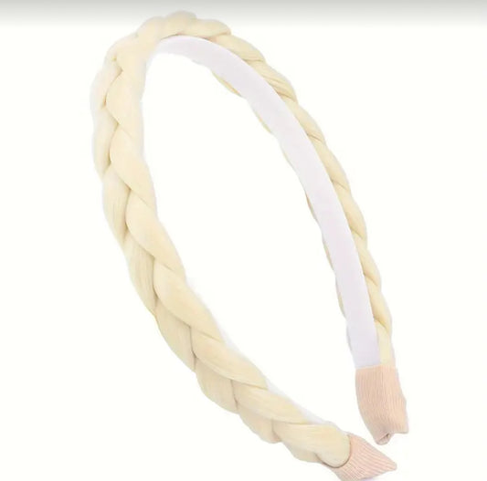 Light Blonde  Braided Headband