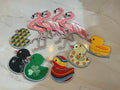 Patch thermocollant tendance - motifs flamants roses et canards