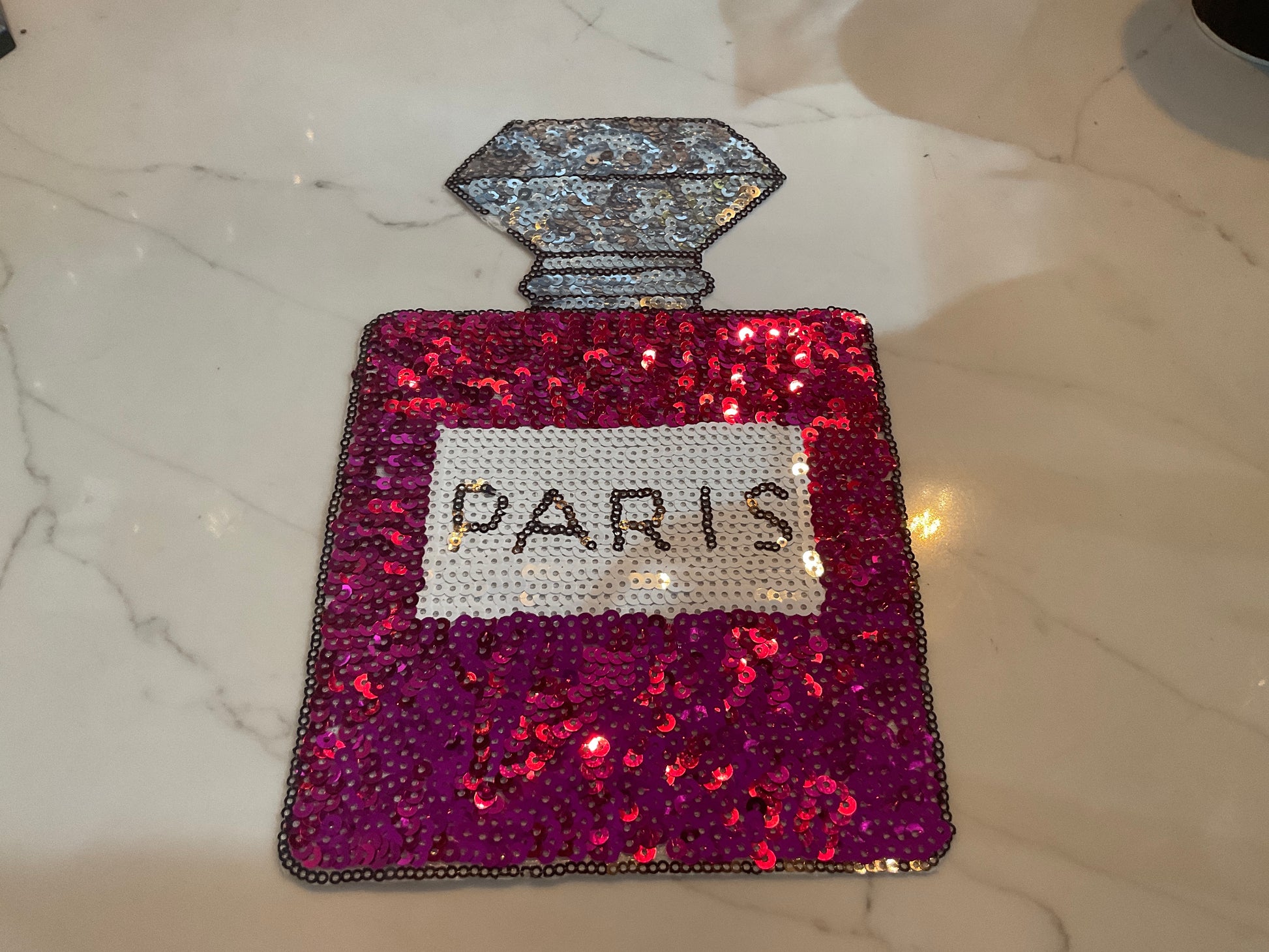 Patch thermocollant Bling Fashion - Flacon de parfum Paris
