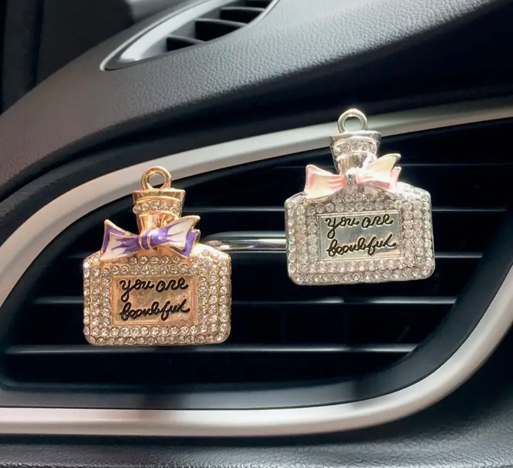 Diffuseur de parfum pour voiture You are Beautiful (or ou argent)