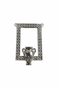 Framed Vase Brooch or Pendant (Silver)