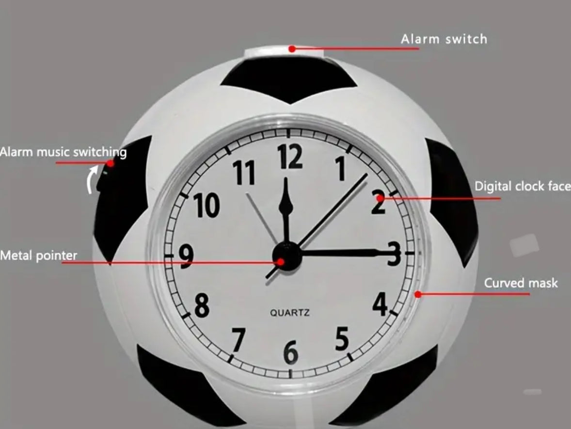 Soccer alarm clock