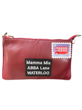 Envelope Leather clutch bag (Red ABBA)