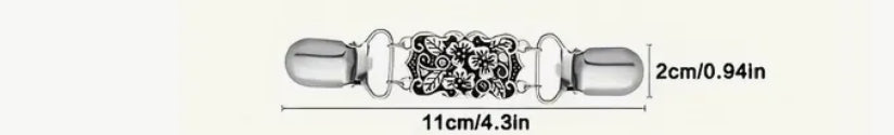 Pince à foulard ornée