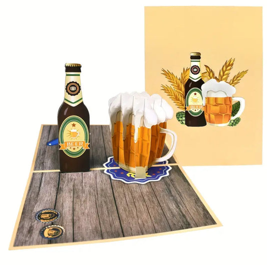 3D Greeting Card - Beer