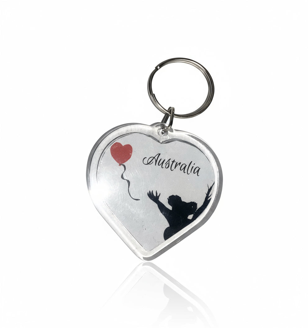 Australia Heart keychain
