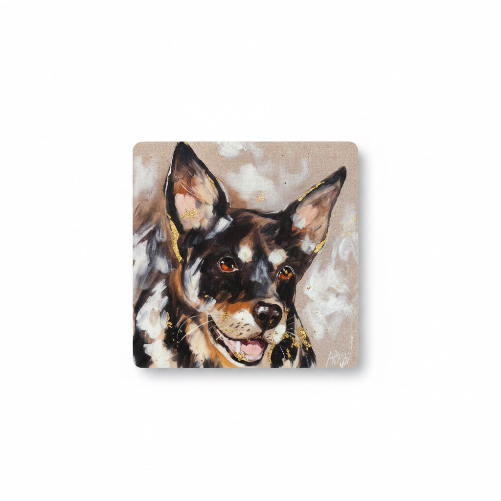 Square Dog fridge Magnet
