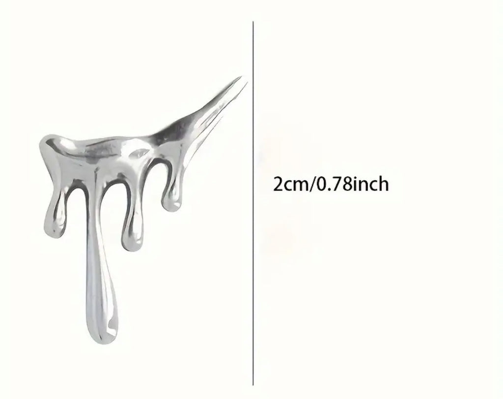 Boucles d'oreilles à tige en forme de goutte d'eau en argent