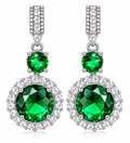 S925 Sterling Silver 5ct Moissanite Drop Earrings