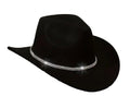 Black Cowboy Hat with Diamante Band