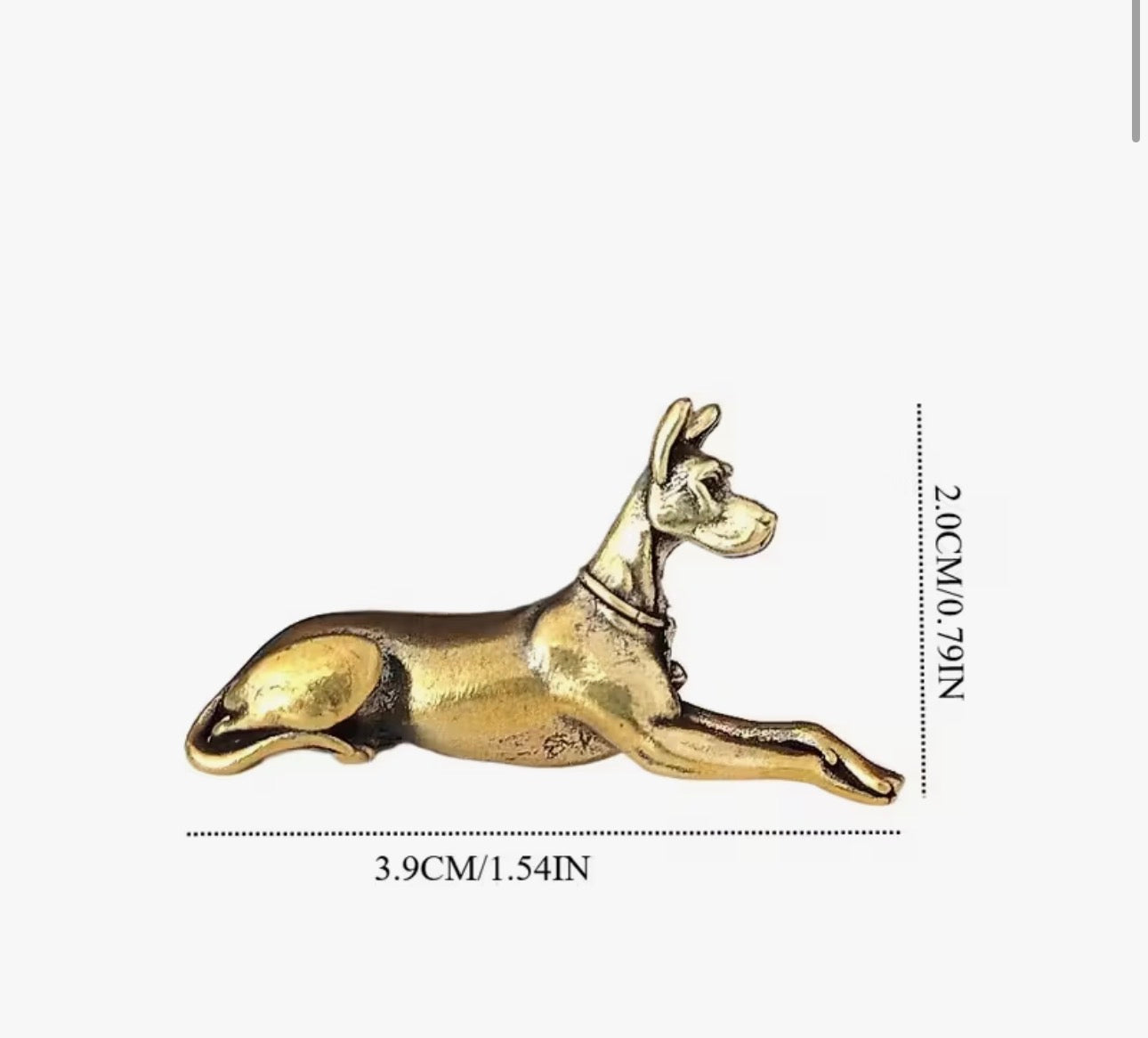 Handcrafted Brass Greyhound