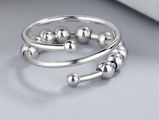 Stainless Steel Fidget rings (Silver)