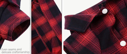 Red Tartan Shirt for Pets