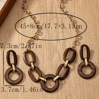 Necklace earrings set