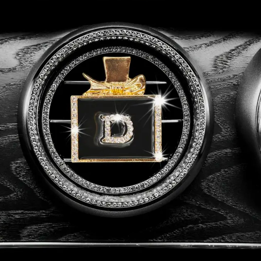 Diffuseur de parfum de voiture doré